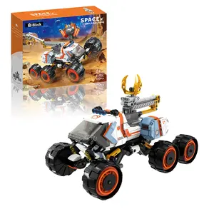 643 Particle Interstellar Mining Rover Building Set | Independent Shock Absorption + Flexible Robotic Arm, Sci‑Fi Collectible STEM Educational Building Toy, Space Enthusiast Desktop Decoration, Top Birthday & Holiday Gift Choice