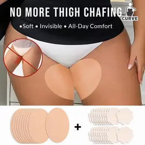 30 Pcs Thigh Inner Friction Pad & Nipple Protector Set, Invisible Skin-Friendly Adhesive Pads, Anti-Friction, Wearable Under Clothes