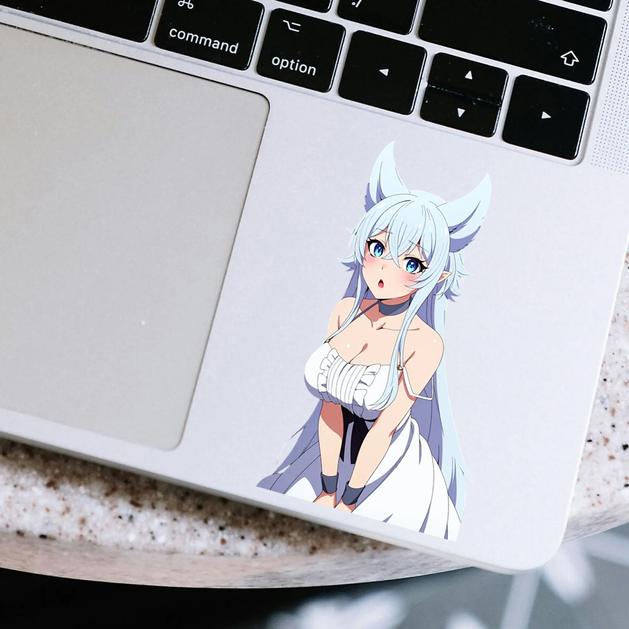 Fenrys Sexy Vinyl Sticker, Chillin in Another World Anime Waifu Girl Sticker, Phone Laptop Notebook Decor
