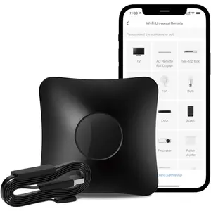 RM4 pro  Remote and Sensor  Set RM4 pro S (2.4 GHz  Only), Universal IR RF Remote Control Hub with Temperature Humidity  USB , Works with Alexa & IFTTT