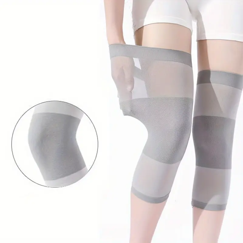 1Pair Unisex Knee Supports for All Seasons - Lightweight Elastic Design for Everyday Use