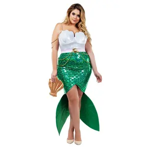 Plus Size Women's Alluring Sea Siren Mermaid Costume