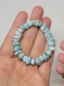 Blue Larimar Chip Bracelet