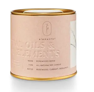 Illume Rosewood Cassis Natural Tin Candle