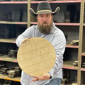 10 pack 15” Shiplap Circles Door Hanger Blanks For Paint Party