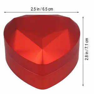 US Diamond Ring Box LED Light Velvet Jewelry Gift Wedding Proposal Organizer