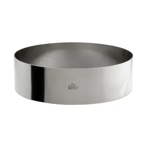 Fat Daddio's SSRD-1030 Stainless Steel Round Cake & Pastry Ring, 10 x 3 inch