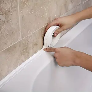 covering strip between bathroom and kitchen, leak-proof bathroom kitchen tape is suitable for sinks, showers, toilets and bathtubs-easy-to-apply pipeline sealing tape, shower leakage repair, smooth surface strip and durable sealing strip, Waterproof Bond