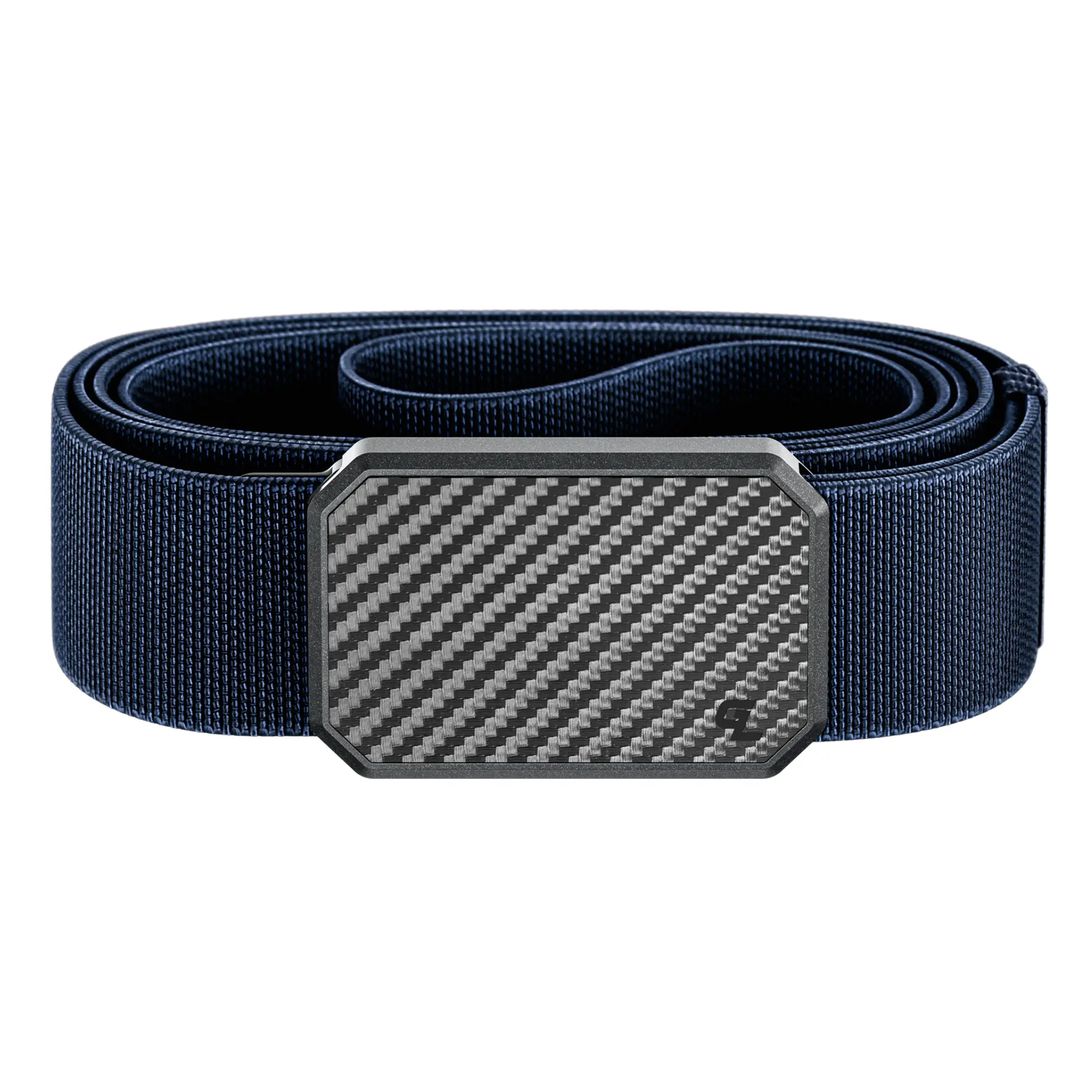 Groove Life Groove Belt, Men's Magnetic Stretch Belt, Adjustable Fit & Durable for Work, Everyday Carry & Casual Wear, Carbon FIber / Abyss Navy