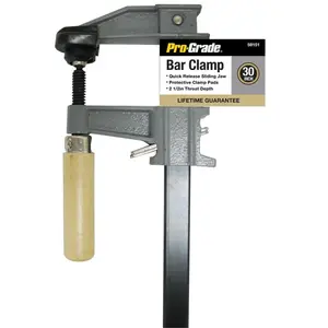 212 MAIN Pro-Grade 30 in. F-Bar Clamp - Home Beam Clamp for Sports & Outdoor Scooters Equipment