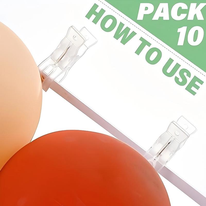 10 Pack Large Balloon Arch Clips Plastic Transparent Backdrop Spring Clamps 3.5 Inch Heavy Duty Clip for Balloon Arch Kit Birthday Decoration Crafts Woodworking Photography Studios Balloon Party Supplies