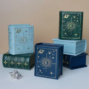 Celestial Book Inspired Ring Box – Leather Velvet Engagement Ring Box