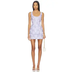 Amanda Uprichard Empire Dress in English Lavender