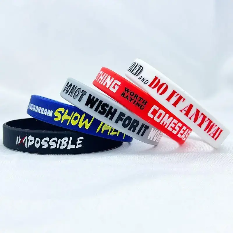10 inspirational quotes for male and female teenagers rubber bracelets, colored neutral silicone wristbands with inspirational words, (5 styles, 10 pieces)RAIMENTRY 10 inspirational quotes for male and female teenagers rubber bracelets, colored neutral silicone wristbands with inspirational words, (5 styles, 10 pieces)RAIMENTRY