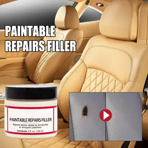 Paintable Repairs Filler, Car Seat Scratch Repair Sofa Leather Repair Cream