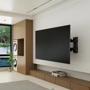 Suptek Adjustable TV Wall Mount Swivel and Tilt TV Arm Bracket for Most 32-55 inch LED, LCD Monitor and Plasma TVs up to 70lbs VESA up to 400x400mm (MAFD-L400)