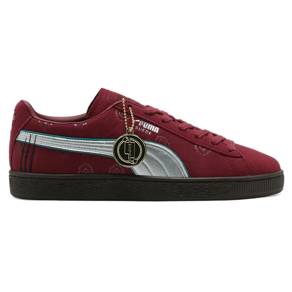 PUMA Mens X One Piece Suede Red Haired Shanks Lace Up Sneakers Shoes Casual - Red PUMA Mens X One Piece Suede Red Haired Shanks Lace Up Sneakers Shoes Casual - Red