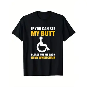 Funny Disabled Handicapped Wheelchair Humor T Shirt