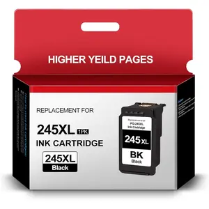 PG-245XL Black Ink Cartridges Replacement for  245 245XL pg245 pg-245 for PIXMA MG2420 MG2522 MG2525 MG2920 MG2922 MG2924 MG3020 MG3022 MG3029 TS202 TS302 TS3120 TS3320 TR4520 Printer (1 Black)