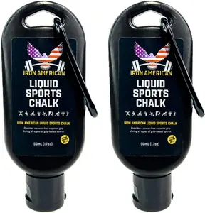 IRON AMERICAN Liquid Chalk - No-Mess Long-Lasting Grip Chalk for Weightlifting, Gymnastics, Rock Climbing, and Fitness Training - Advanced Hand Chalk for Gym IRON AMERICAN LLC