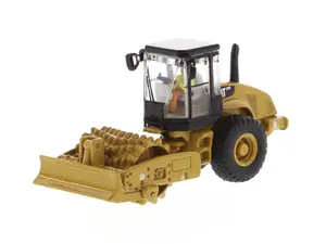 CAT Caterpillar CS56 Padfoot Drum Vibratory Soil Compactor (High Line Series) 1:87 HO Scale Model - Diecast Masters 85247