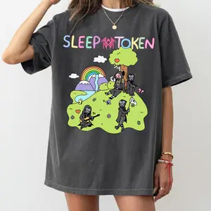 Comfort Colors Sleep Token Cowboy Rider Shirt Cute Rainbow T-Shirt