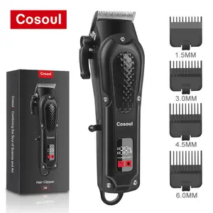 Cosoul Hair Clipper Electric Hair Trimmer Compact Size Length Adjustable Hair Cutting Machine