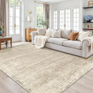ComiComi 7x9 Area Rugs for Living Room, Abstract Machine Washable Rug, Neutral Modern Soft Bedroom Rugs, Dining Room, Nursery, Non Slip Kitchen Carpet, Non-Shedding Indoor Home Office Rug