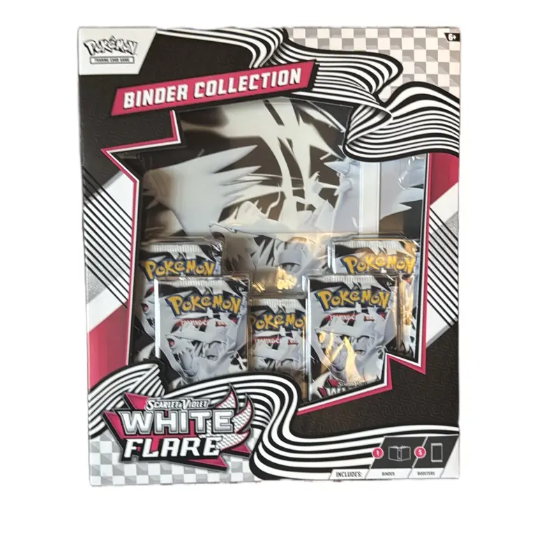 Pokmon White Flare Binder Collection - Includes 5 Packs - Official Trading  Card Game Product - TikTok Shop