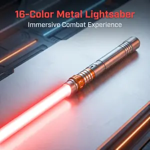 Colors Changing Metal Handle Light Saber for Cosplay Party Toy