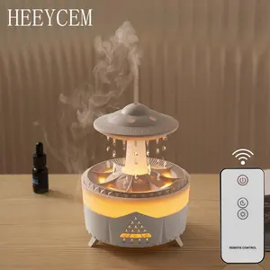 Raindrop Design Aromatherapy Machine, Creative Humidifier Lamp with Remote Control, Timed Design Humidifier for Home Living Room Bedroom, Office Desktop