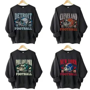 Vintage All Team Football T-Shirt, Retro Black Graphic Tee, Unisex Game Day Fan Shirt, Classic Throwback Sports Gift