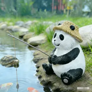 Creative Frog Fishing Decoration, Home Decor, Fish Tank Ornament, Garden Statue, Pool Decoration, Potted Plant Decor, Window Decor