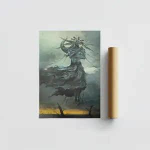 (No Frame) Mahoraga - Jujutsu Kaisen Poster - High Quality Digital Poster - Manga Art Print - Anime Wall Print Minimalist - Wall Art Decor ASER63