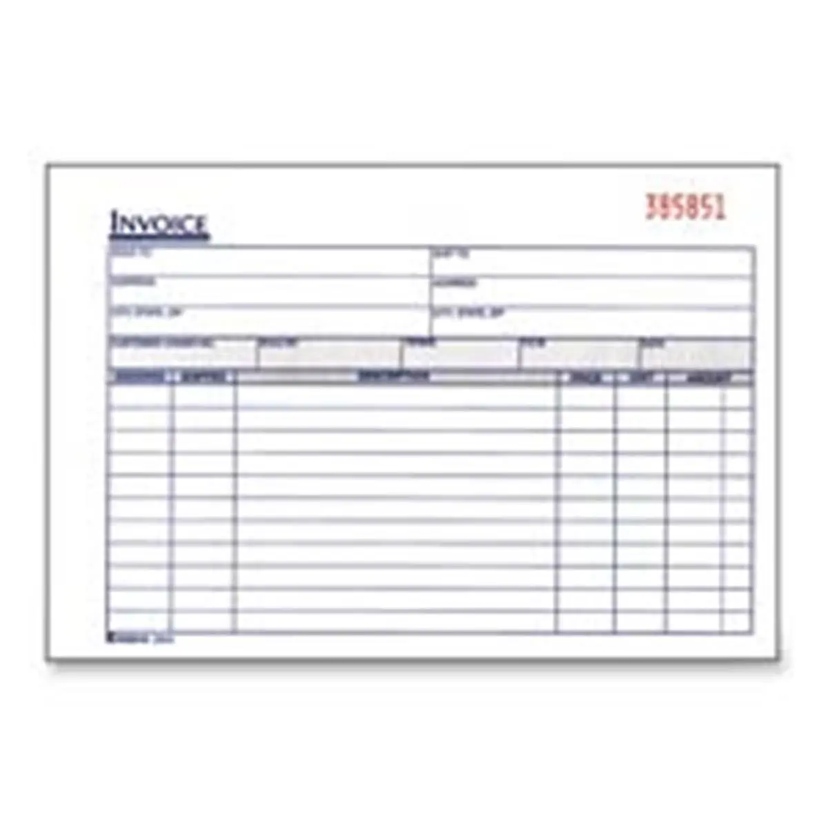 212 MAIN Carbonless 2-Part Invoice Book, 8.44in x 5.56in, 50-BK, White Original Office Stationery Supplies, Accounting Supplies for Office Needs