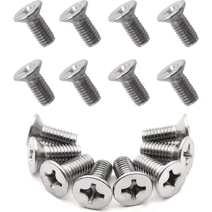8pcs Stainless Steel Brake Disc Rotor Screws 93600-06014-0H- Compatible With Honda, Acura, Hyundai and Kia Models, Stainless Steel Retaining Screws for Front and Rear