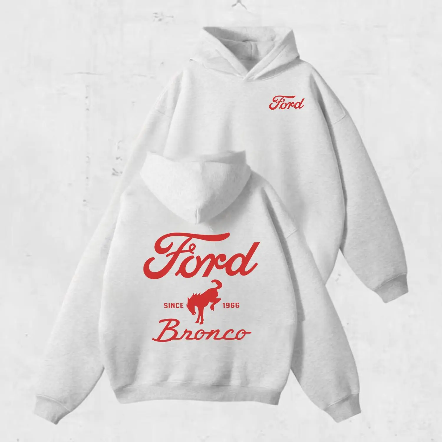 Vintage Ford Bronco Red Since 1966 Hoodie, Sweatshirt, T-shirt Retro Off Road Racing Graphic, Racing Fans, Menwear Outfit Daily, Gift For Men Husband, Father's Day Shirt