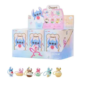 Disney Stitch Foodie Series Scented Rubber Keychain Blind Box Cute Hanging Charm Decor for Handbag Car Backpack Collectible Keychain & Hangable Pendant Gift for Friends Kids Valentine Gift for Girlfriends