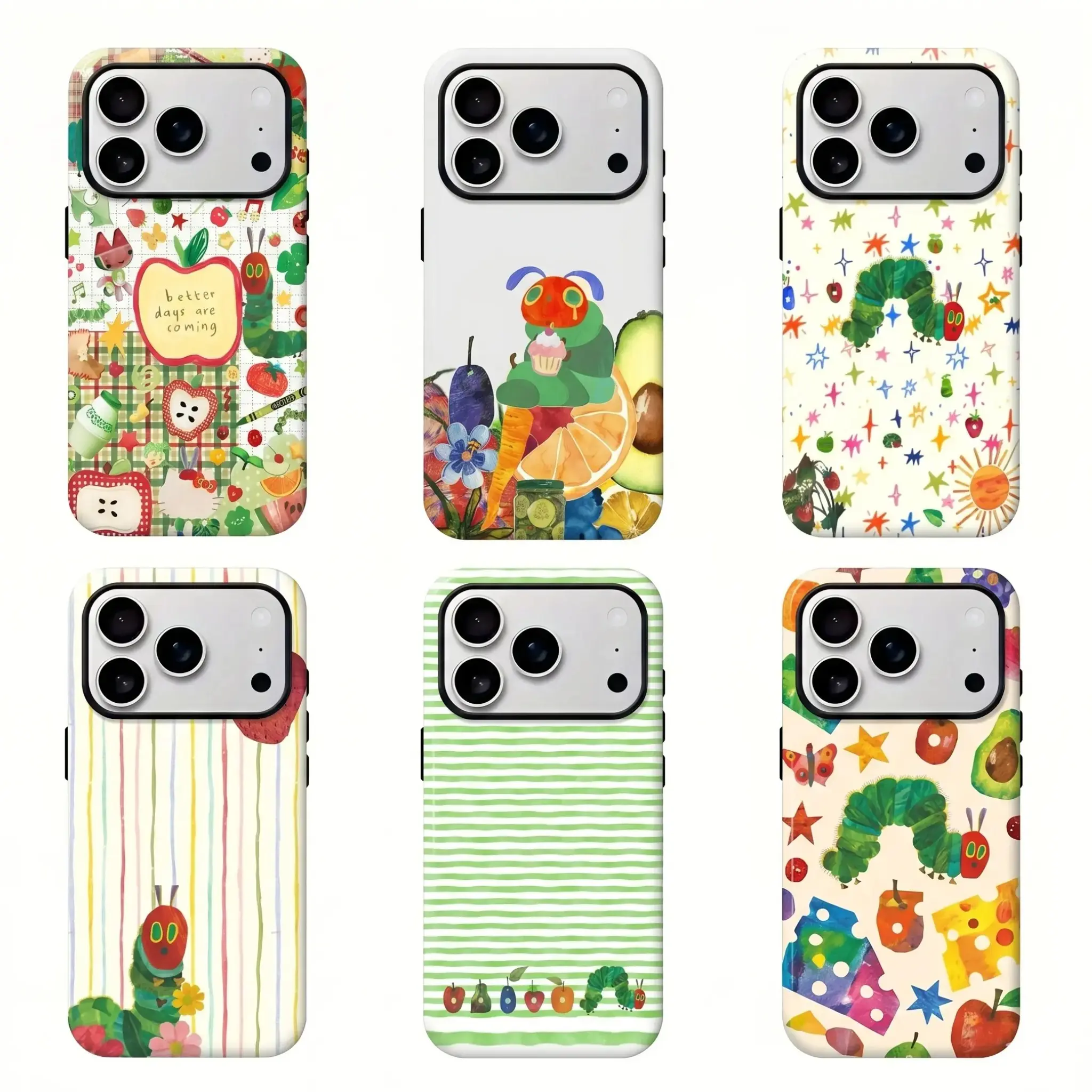 The Very Hungry Caterpillar Smartphone Protector Case, E-Commerce Accessories for Handheld Devices Compatible with iPhone 17,16,15,14,13,12,11 Pro Max,Pro,Plus & Samsung Galaxy S26,S25 FE,S24 Plus,S23 Ultra, Casing