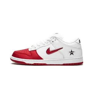 SB Dunk Low "Supreme - Jewel Swoosh Red/White" CK3480 600