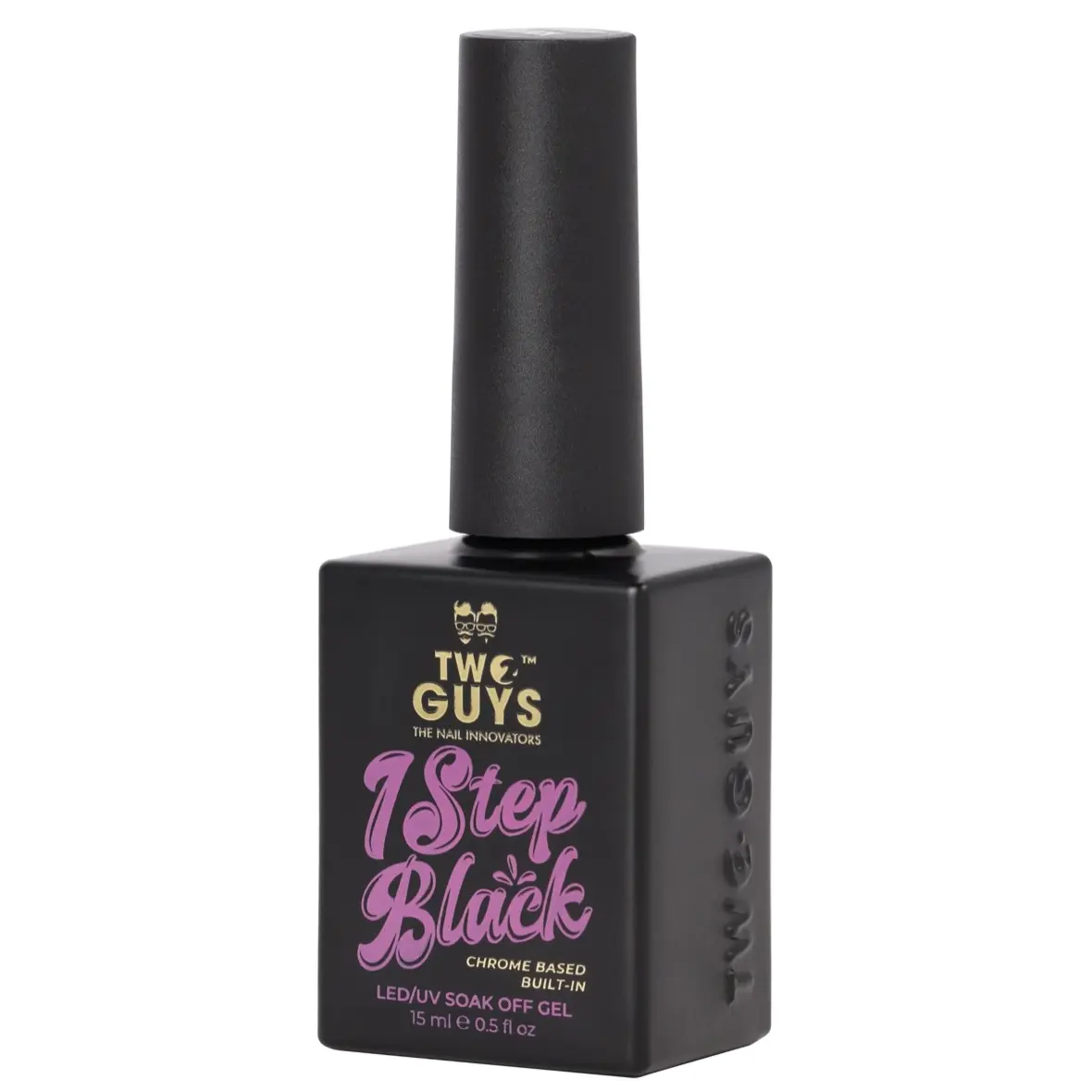 2GUYS NAIL 1STEP BLACK GEL POLISH 15ML