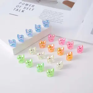 100pcs Shiny Electroplated Colorful Duck Resin Figurine, Mini Micro Landscape DIY Accessories, Lovely Small Statue for Home Desktop Car Decor