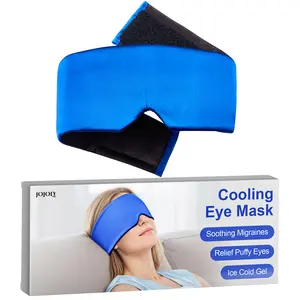 Cooling Eye Mask — Reusable Weighted Cold Gel Pack, Flexible Contour Fit, Home Spa/Gift Self-Care, Calms Tired Eyes & Morning Puffiness, Beauty Sleep Essential