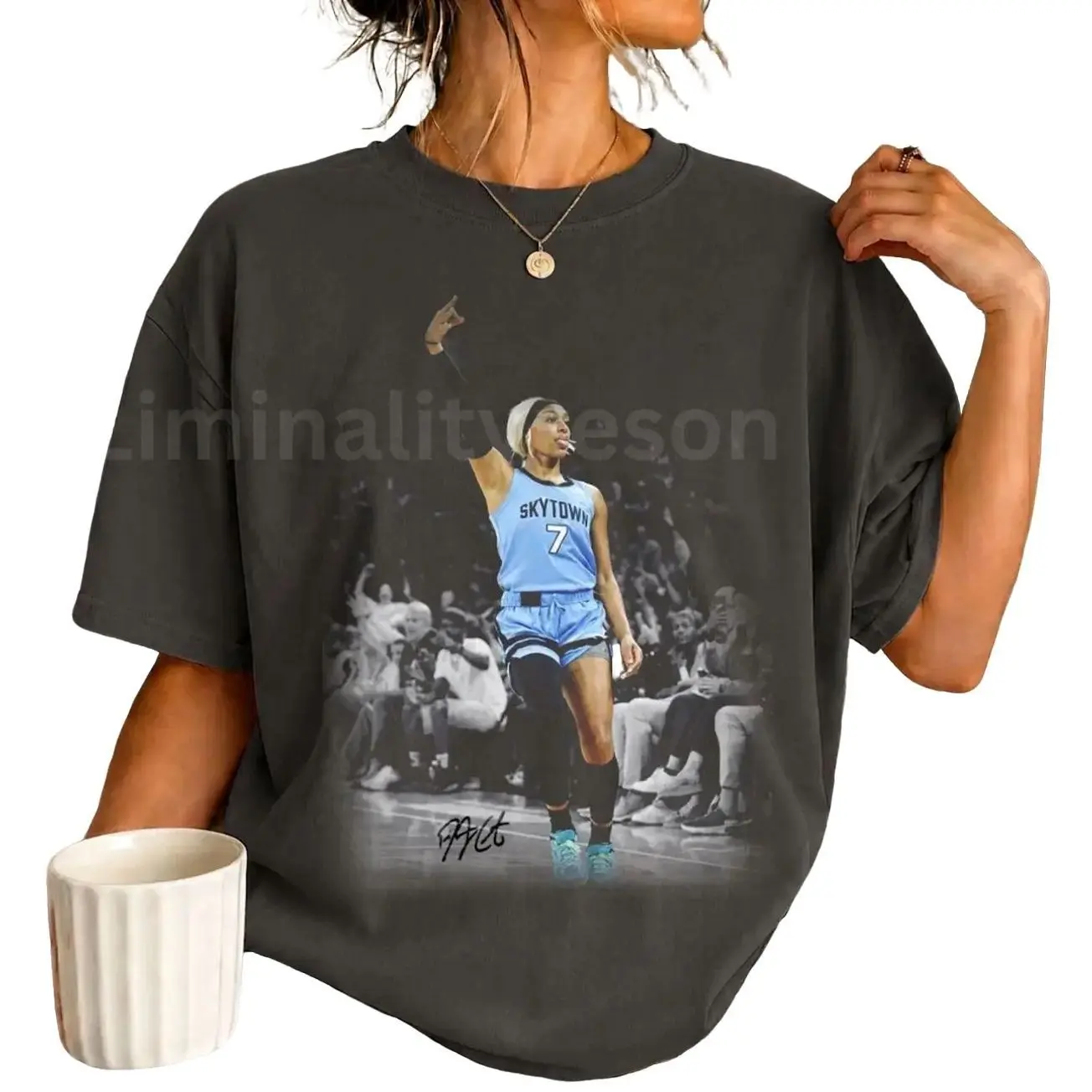 Vintage 90s Basketball Women: DiJonai Carrington Graphic Shirt - Unisex Tee Fan Gift, Cotton