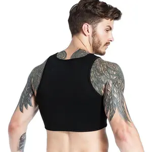 Men’s Neoprene Chest Compression Vest – Gym Support Strap for Fitness & Muscle Recovery