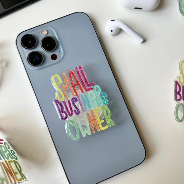 Mandala Phone Grip Stand | Small Business Owner Support | Cute Aesthetic Pop Socket for iPhone Samsung Smartphone