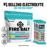 Fire Salt Electrolyte Packets 16-Pack - Sugar Free Energy Recovery & Hydration Drinks, Caffeine-Free, 3X Electrolytes with Coconut Water, Keto Friendly Fitness Fuel, Natural Ingredients, No Artificial Sweeteners (Workout, Outdoors Use)