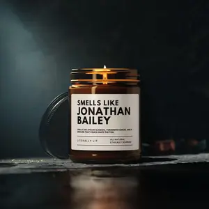 Smells Like Jonathan Bailey Scented Soy Candle, Jonathan Bailey Fan, Funny Girlfriend Candle, Gift for Her