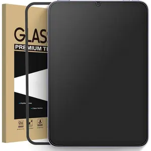 1 Pack Matte Glass Screen Protector for iPad Mini 8.3" A17 Pro (2024) & Mini 6 (2021) with Alignment Frame, Anti-Glare & Anti-Fingerprint Tempered Glass Film for iPad Mini 7/6, Smooth as Silk