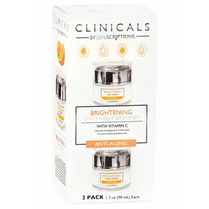 Clinicals Brightening Day & Night Cream Set Moisturizer Skincare Daily Pack Smooth Skin Repair Comfort Moisture